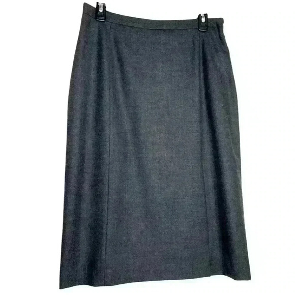 Brooks Brothers,Gray,wool,CLASSIC, lined,made in Italy, straight skirt size-10 - Picture 1 of 5